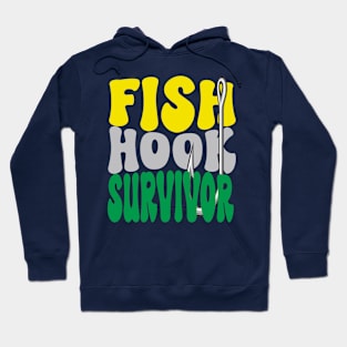 Fish Hook Survivor (retro) Hoodie